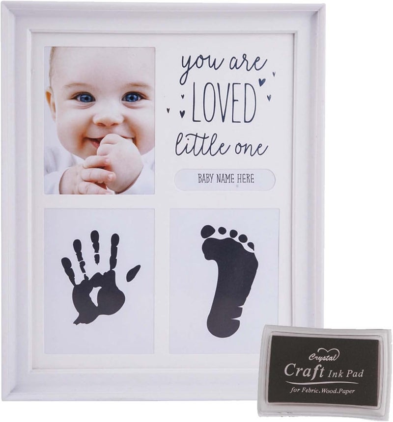 TRLREQ Baby Handprint & Footprint Kit - Memory Art Frames for Baby Shower Gifts, Nursery Decor - Image 1